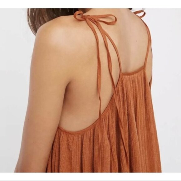 Free People Back to You Midi Jumper Burnt Orange Size S - Picture 6 of 8